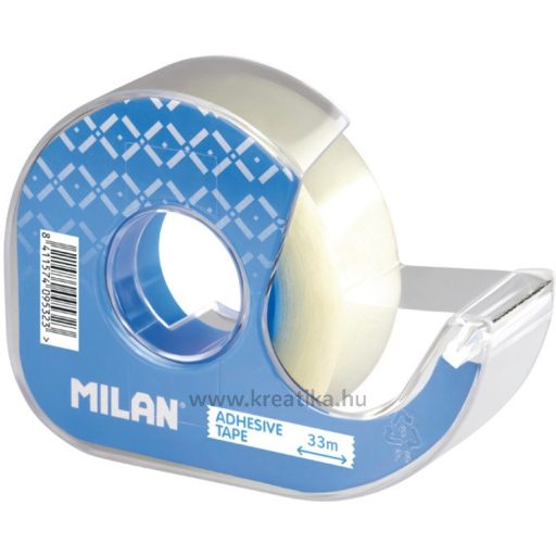 Ragasztószalag, adagolóval 19 mm x 33 m Milan átlátszó