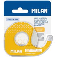 Ragasztószalag kétoldalas, adagolóval 15 mm x 10 m Milan