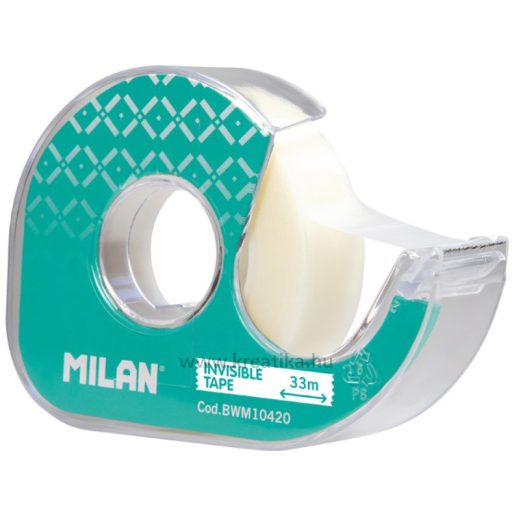 Ragasztószalag, adagolóval 19 mm x 33 m Milan "Invisible
