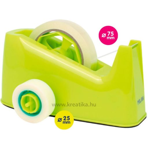 Ragasztószalag adagoló 19 mm x 66 m Milan "Acid" sárga