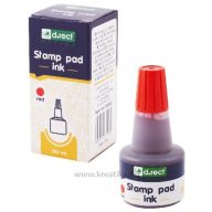 Bélyegzőfesték 30 ml d.rect piros