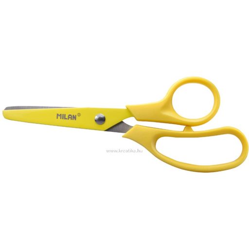 Olló, iskolai 13,4 cm Milan "Basic" sárga
