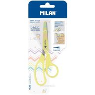 Olló, iskolai 13,3 cm Milan "Basic" Pastel sárga