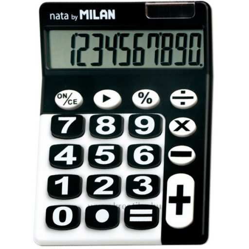 Számológép asztali 10 számjegy Milan 150610 "Duo" fekete
