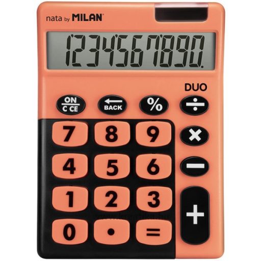 Számológép asztali 10 számjegy Milan 150610 "Duo" Touch narancs