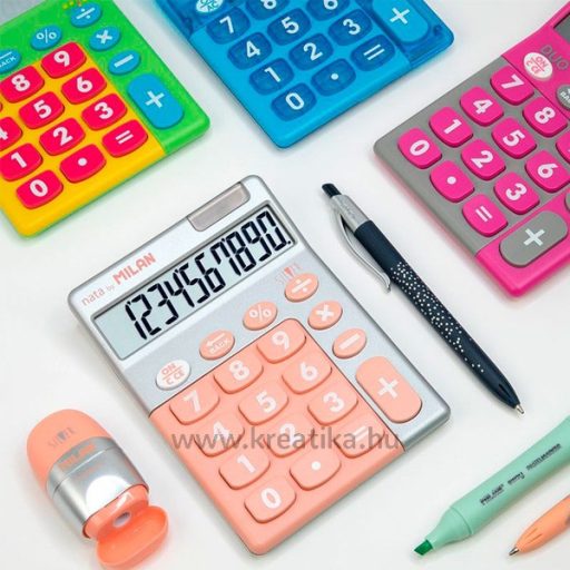 Számológép asztali, 10 számjegy Milan 159906 "Silver" rózsaszín