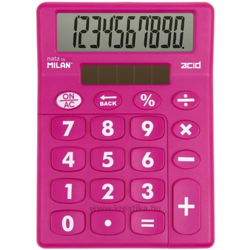 Számológép asztali, 10 számjegy 6 db/display Milan 159906 "Acid