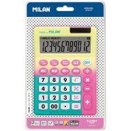   Számológép asztali, 12 számjegy Milan 151812 "Sunset" sárga-rózsaszín