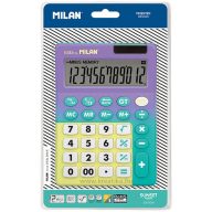   Számológép asztali 12 számjegy Milan 151812 "Sunset" türkiz-lila