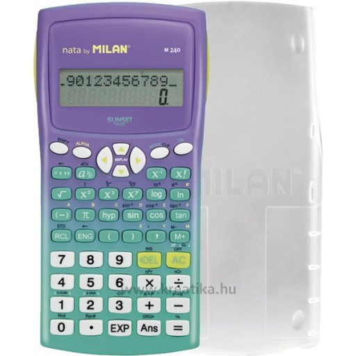 Számológép tudományos Milan M240 "Sunset" türkiz-lila