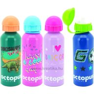Kulacs 500 ml fém, védőkupakkal Octopus