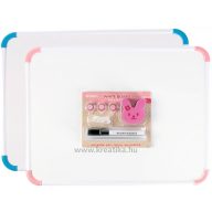   Fehértábla, mágneses 45,7x34,7 cm alumínium keret, filc+törlő+mágnes M&G