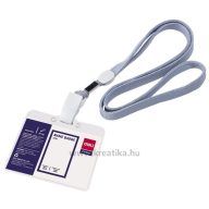 Névkitűző, nyakba akasztható Deli