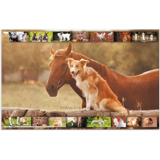 Asztali könyöklő 33x55 cm Herma "Animal Worlds" Farm állatok