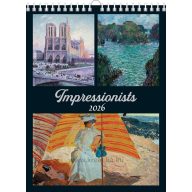 Falinaptár 42x56 cm spirálozott SG "Impressionists
