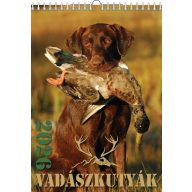   Falinaptár 23x33 cm spirálozott T-Calendar "Vadászkutyák