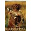 Falinaptár 23x33 cm spirálozott T-Calendar "Vadászkutyák