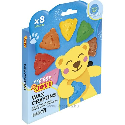 Zsírkréta, maci forma Jovi 8 szín