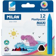 Zsírkréta, háromszögletű Milan "Maxi"12 szín