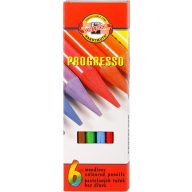   Színesceruza készlet, famentes Koh-i-Noor "Progresso" 6 szín