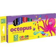 Tempera készlet 7,5 ml Octopus 10 szín