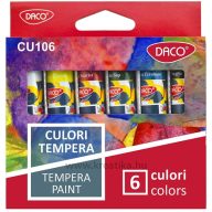 Tempera készlet 12 ml Daco 6 szín