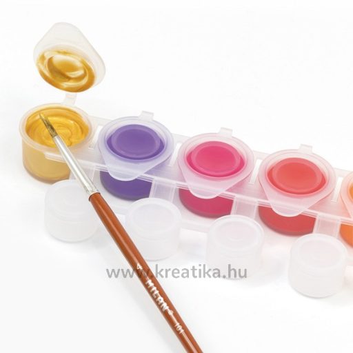 Tempera készlet 5 ml 12 db keverő tégellyel Milan 14 szín