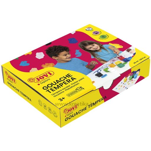 Tempera készlet 35 ml Jovi "Gouache" 12 alap szín