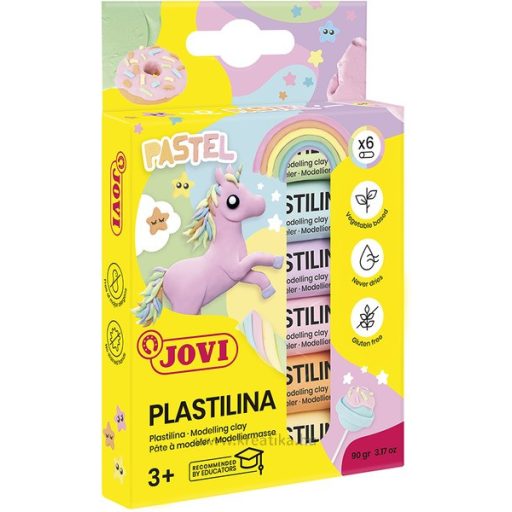 Gyurmakészlet 15 g Jovi 6 pasztell szín