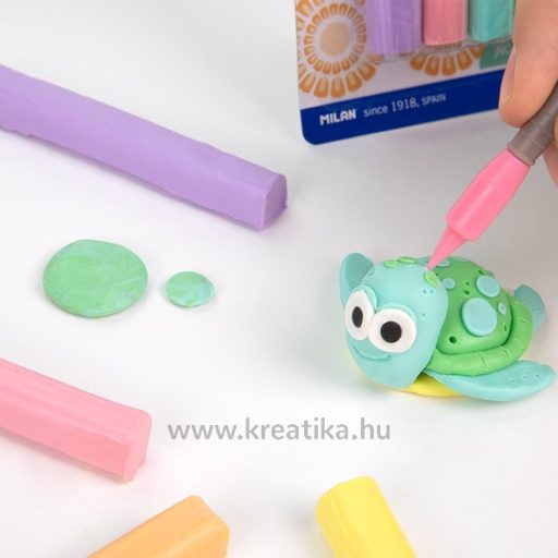 Gyurma 70 g Milan 6 pasztell szín
