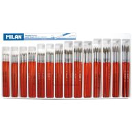 Ecsetkészlet 144 db (00-8, 9-12) póniszőr Milan 101