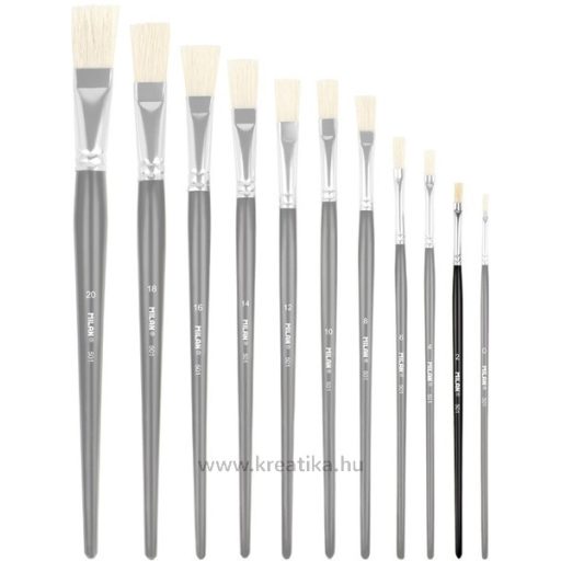 Ecset 2-es lapos, szintetikus sörte  Milan 501