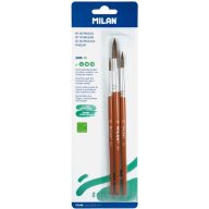 Ecsetkészlet 3 db (6, 10, 14) póniszőr Milan