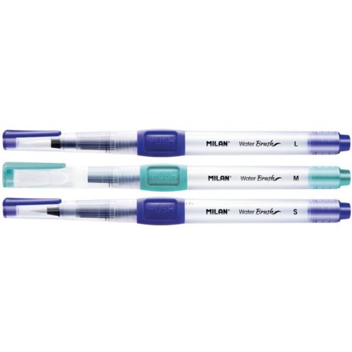 Ecsetfilc készlet 8 ml-es víztartállyal Milan "Water Brush" S, M, L