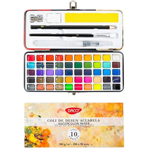 Vízfesték, fém dobozos Octopus 50 szín