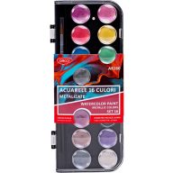 Vízfesték 23 mm, ajándék ecset Daco 16 metál szín