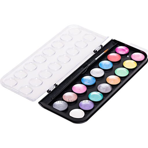 Vízfesték 23 mm, ajándék ecset Daco 16 metál szín