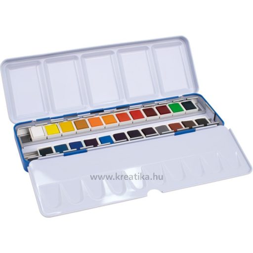 Vízfesték, fém dobozos Milan "Art" 24 szín