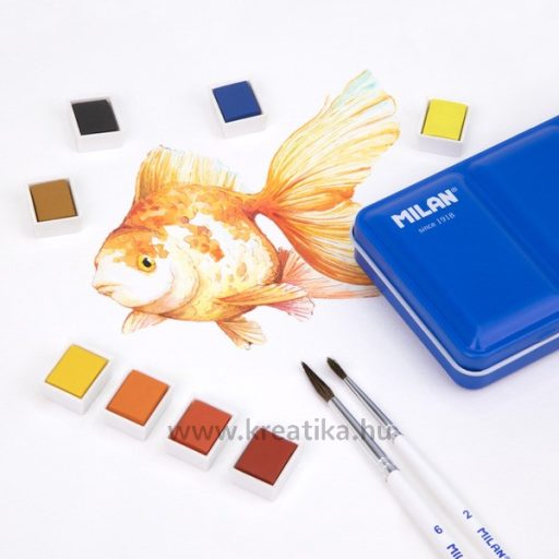 Vízfesték, tégelyes Milan "Art" sötétzöld