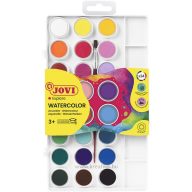 Vízfesték 22 mm ajándék ecset Jovi 24 szín