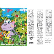 Színező lapok A/4 10 lapos T-Creativ "Dínók