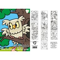 Színező lapok A/4 10 lapos T-Creativ "Erdei állatok