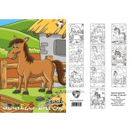 Színező lapok A/4 10 lapos T-Creativ "Lovak