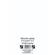   Műszaki rajzlap A/3 170 g, famentes, 10 ív/csomag T-Creativ