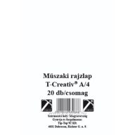   Műszaki rajzlap A/4 170 g, famentes, 20 ív/csomag T-Creativ