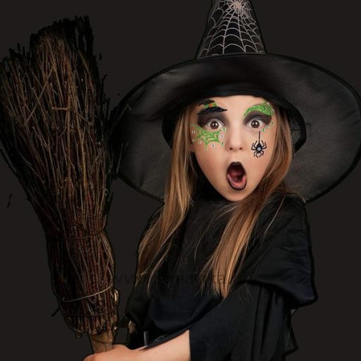Matrica arc tetoválás Herma "Face Art" Witch