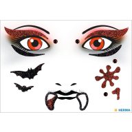 Matrica arc tetoválás Herma "Face Art" Vampire