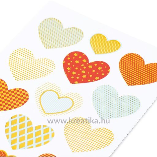 Matrica Herma "Magic" Golden Hearts arany