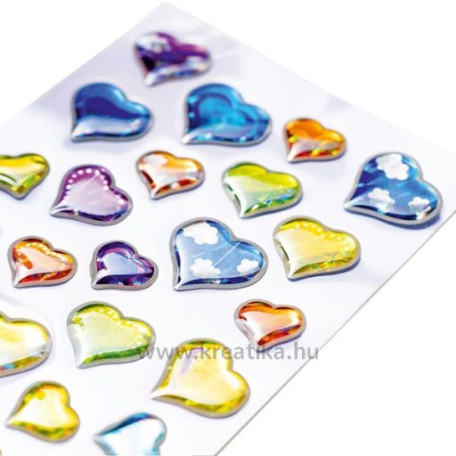 Matrica, műanyag Herma "Magic" Hearts