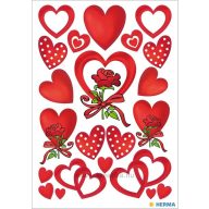 Matrica Herma "Decor" Heart & Roses